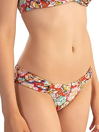 Floral Looped Bikini Bottoms