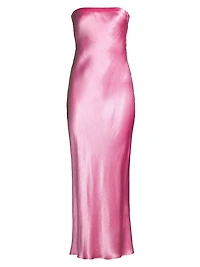 Moondance Satin Strapless Dress