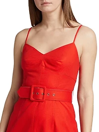 Aryelle Belted Bustier Dress