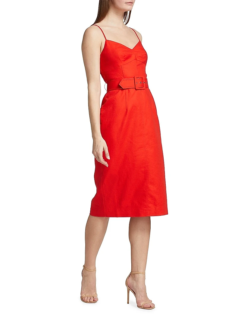 Aryelle Belted Bustier Dress