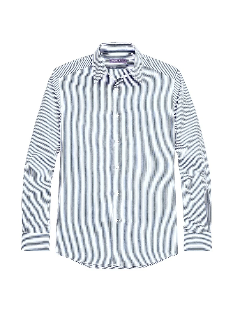 Philip NK Striped Cotton Long-Sleeve Shirt