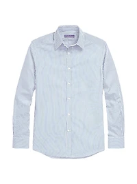 Philip NK Striped Cotton Long-Sleeve Shirt