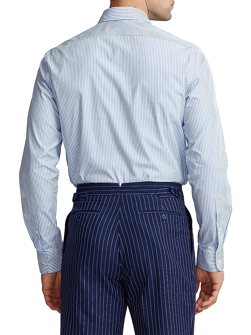 Philip NK Striped Cotton Long-Sleeve Shirt