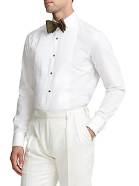Dexter Cotton Pleated Long-Sleeve Shirt