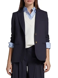 Boyfriend Wool-Blend Blazer