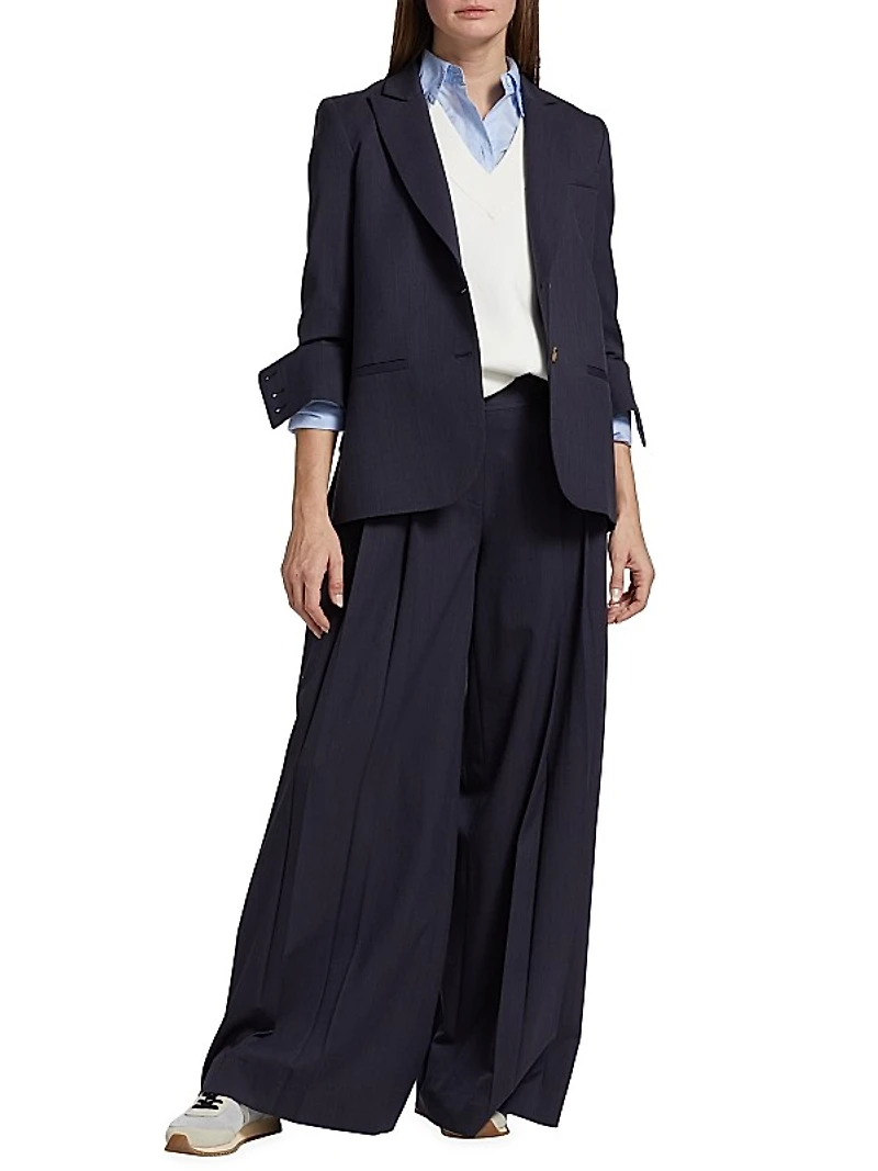 Boyfriend Wool-Blend Blazer