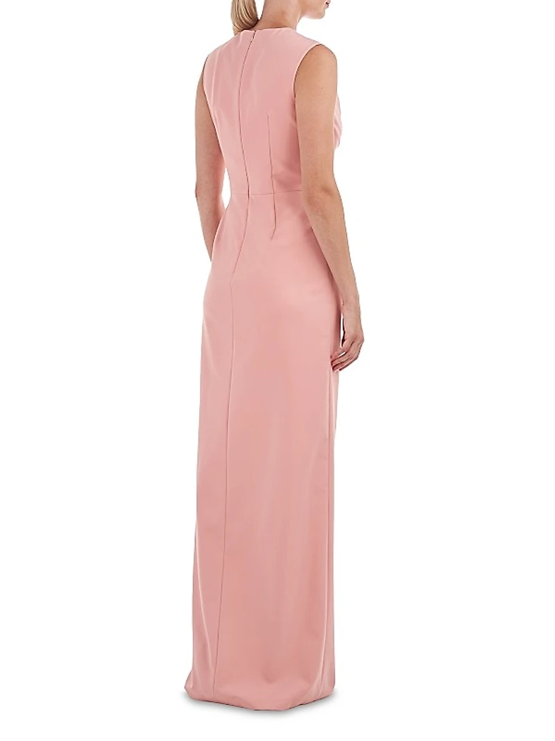 Cassia Pleated Column Gown
