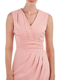 Cassia Pleated Column Gown