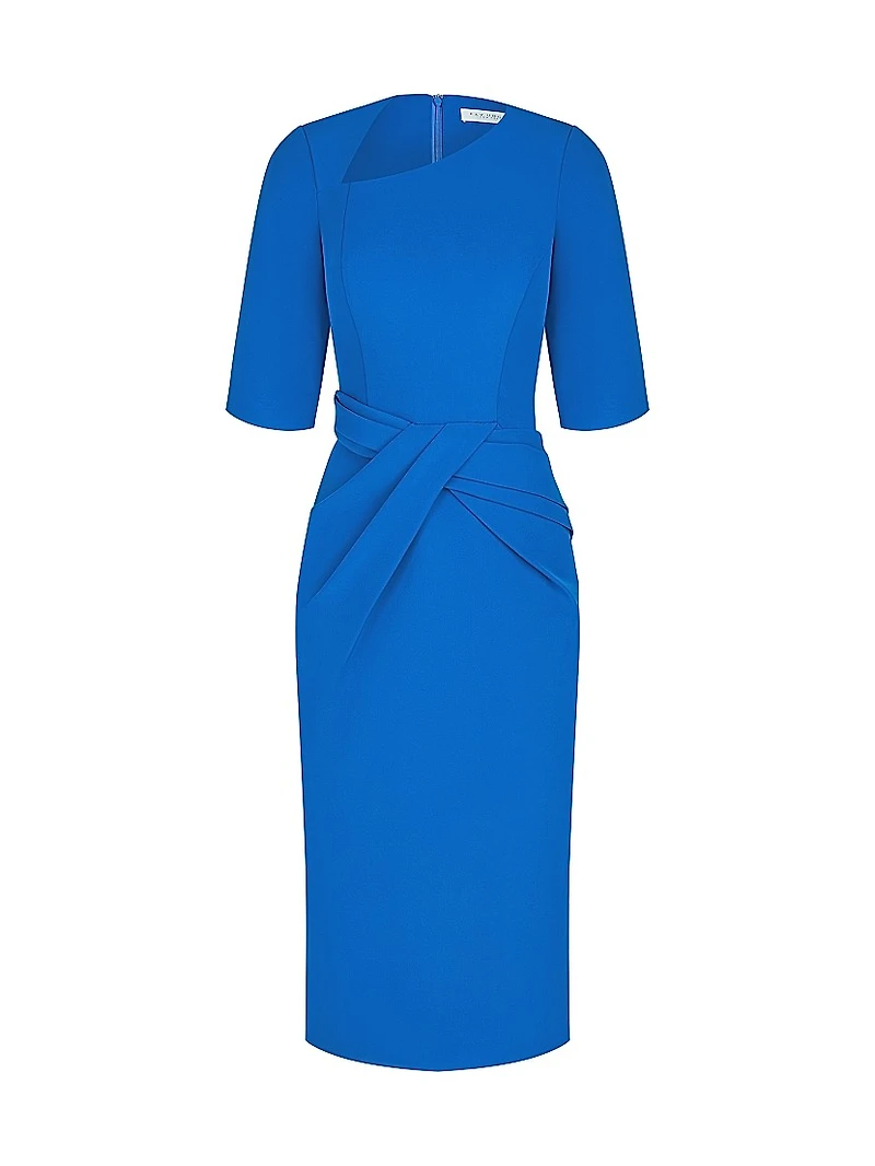 Alexa Pleated Midi-Dress