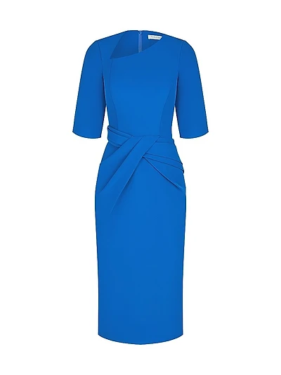 Alexa Pleated Midi-Dress