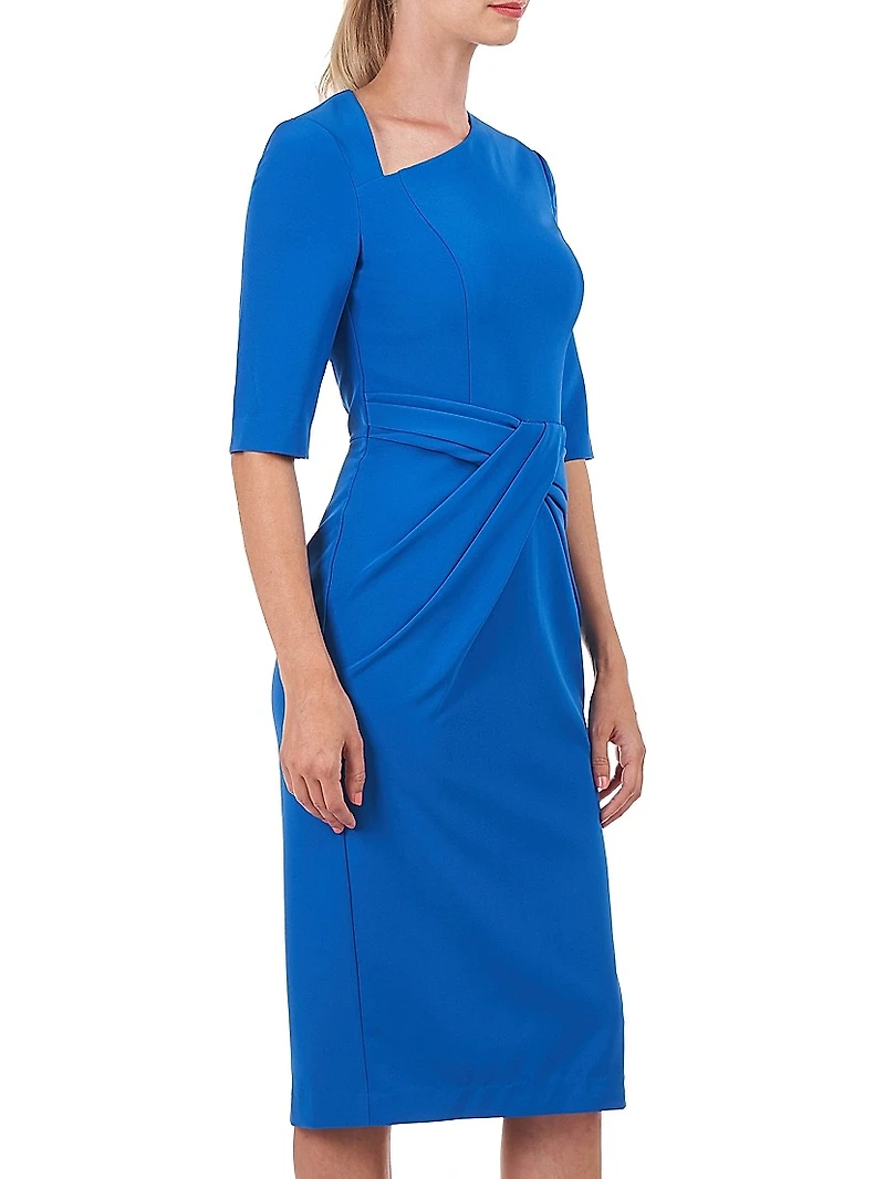 Alexa Pleated Midi-Dress