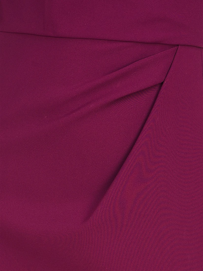 Margerite Pleated Column Gown