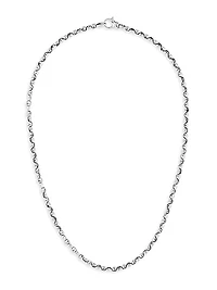 Classic Medium Link Sterling Silver Necklace