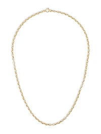 Classic Medium Link 18K Gold Necklace
