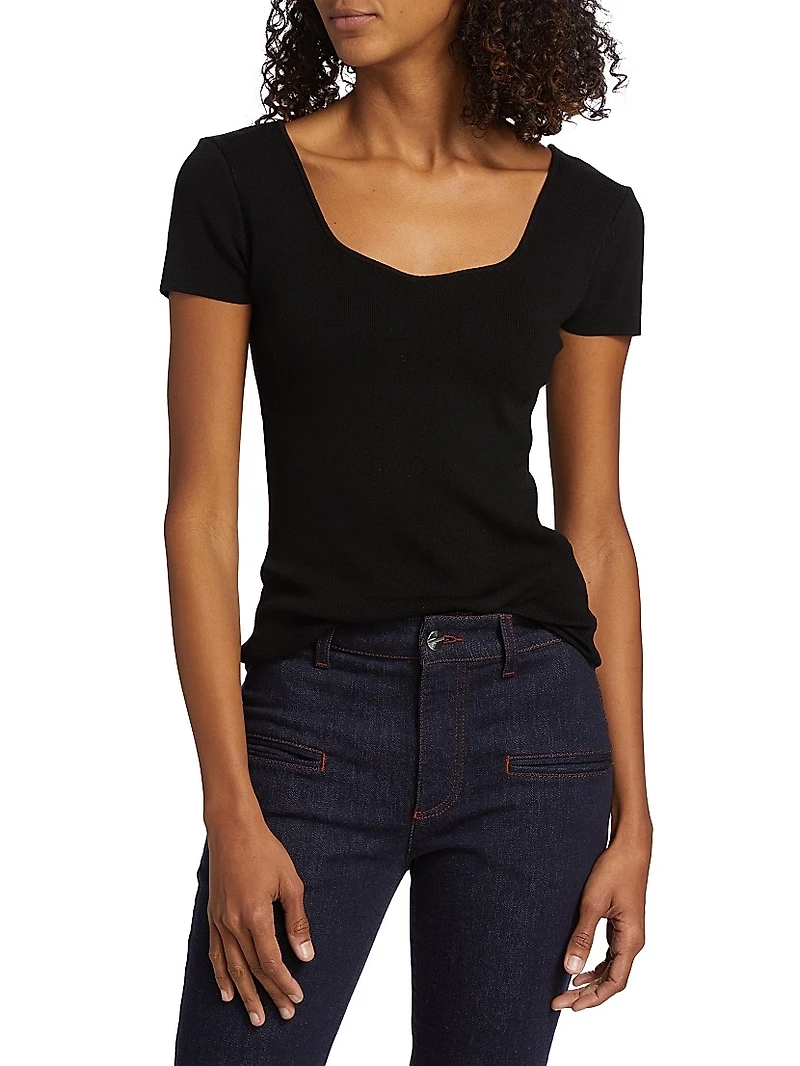 The Valentina Rib-Knit Top