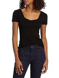 The Valentina Rib-Knit Top