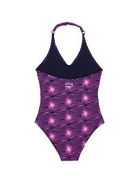 Little Girl's & Hypno Halterneck One-Piece Swimsuit