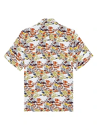 Fish Fam Linen Camp Shirt