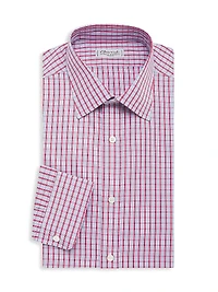 Windowpane Check Dress Shirt