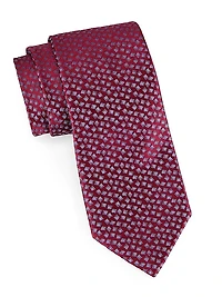 Cube Jacquard Silk Tie