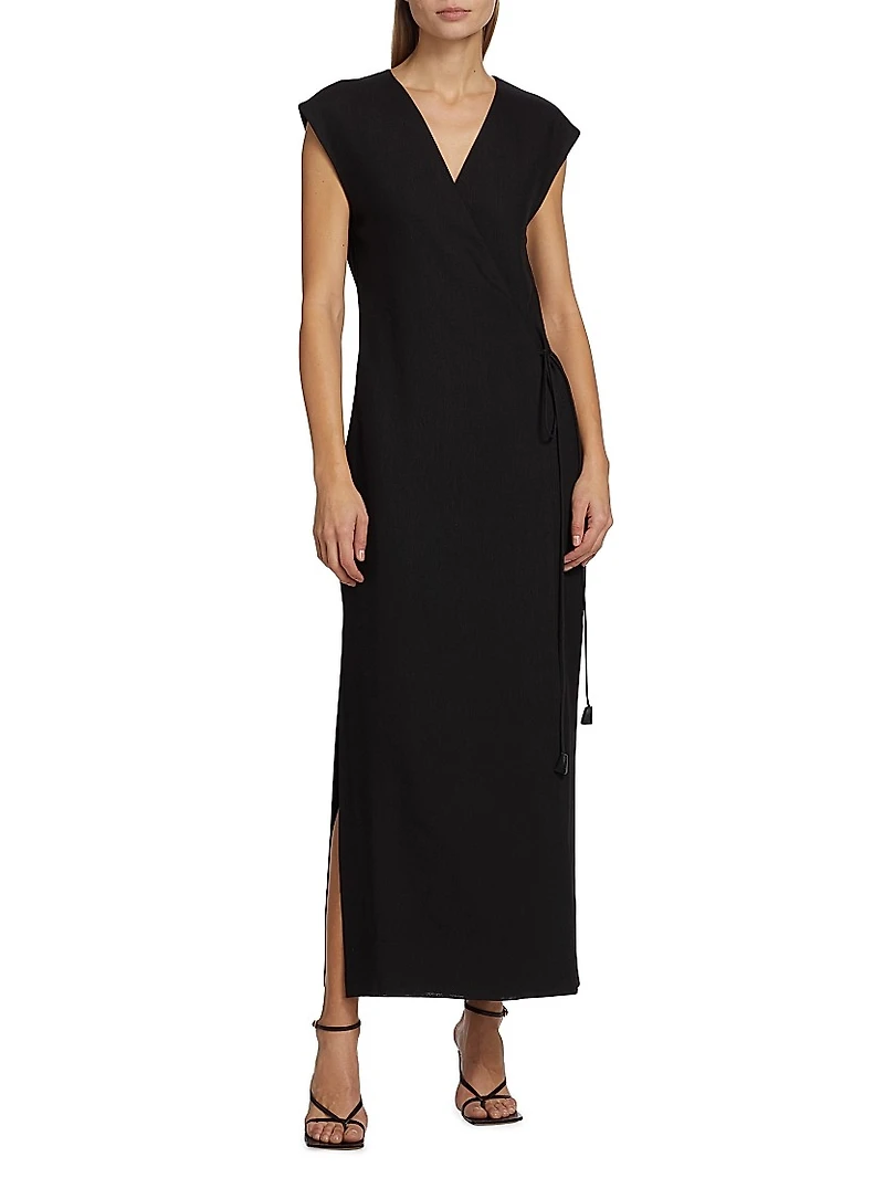Clemence Wrap Midi-Dress