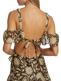 Xanita Floral Cut-Out Minidress