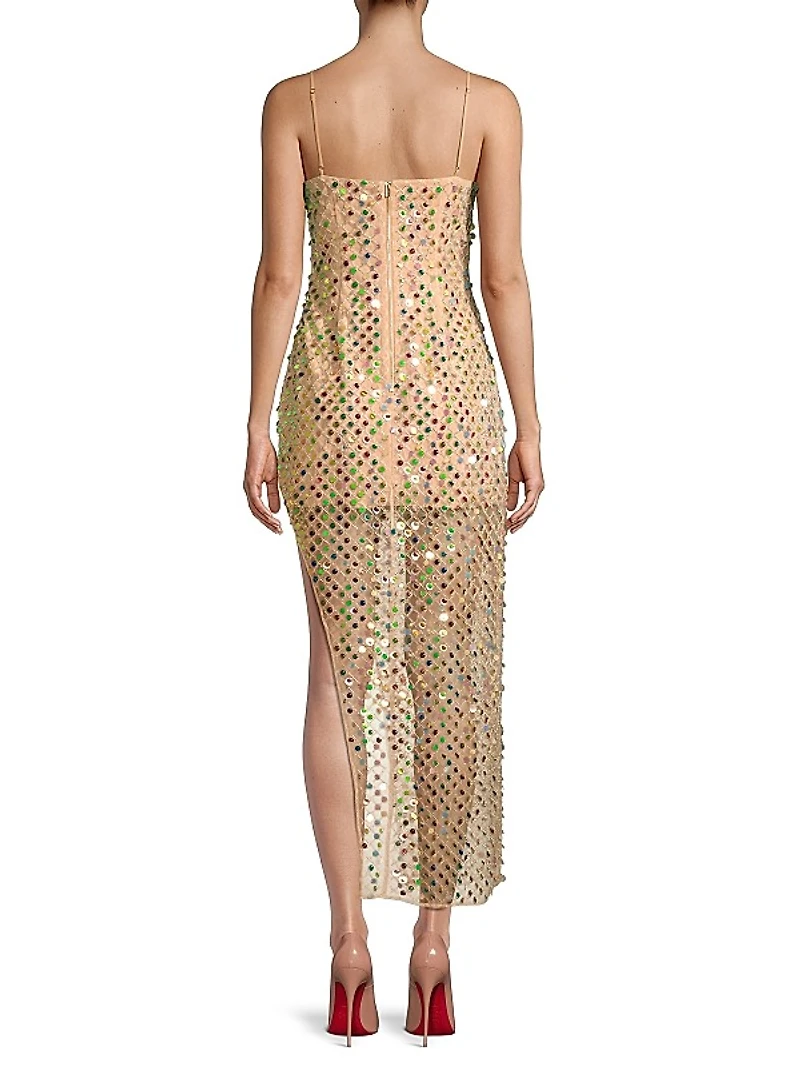 Cabana Embellished Midi-Dress