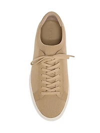 Fulton Leather-Trimmed Knit Sneakers
