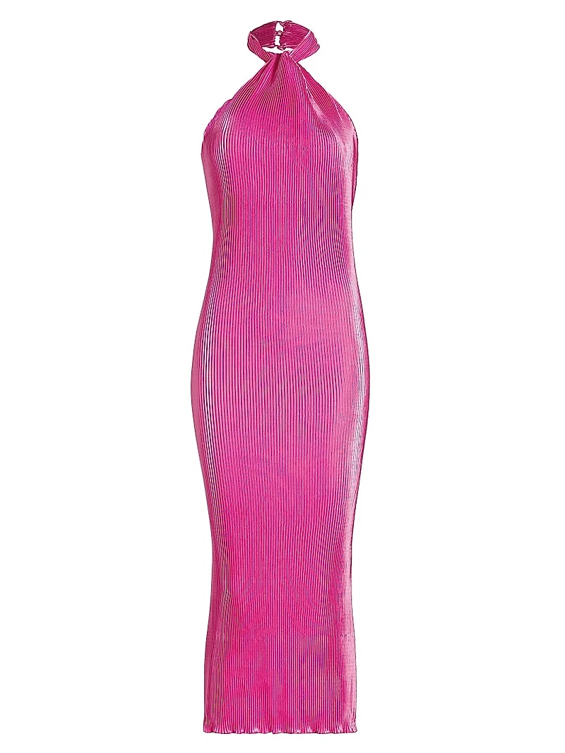 Turlington Satin Midi-Dress