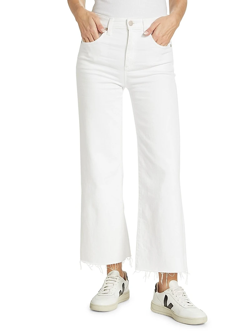 Saige Wide-Leg Cropped Jeans