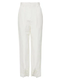 Zita Split-Hem Tapered Pants
