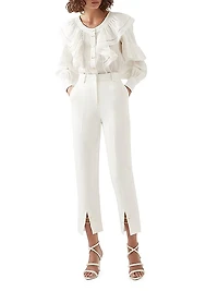 Zita Split-Hem Tapered Pants