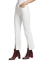Mira Cotton-Blend Flared Jeans