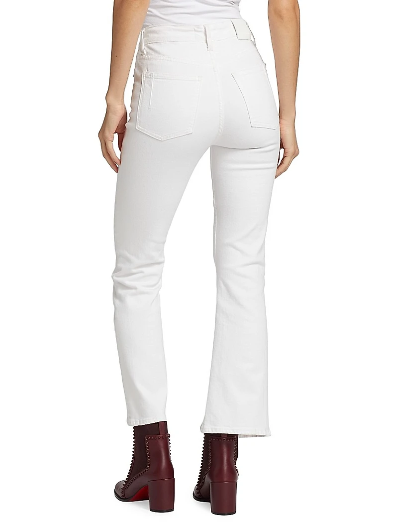 Mira Cotton-Blend Flared Jeans
