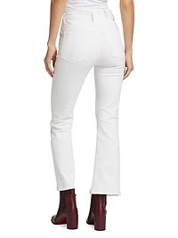 Mira Cotton-Blend Flared Jeans