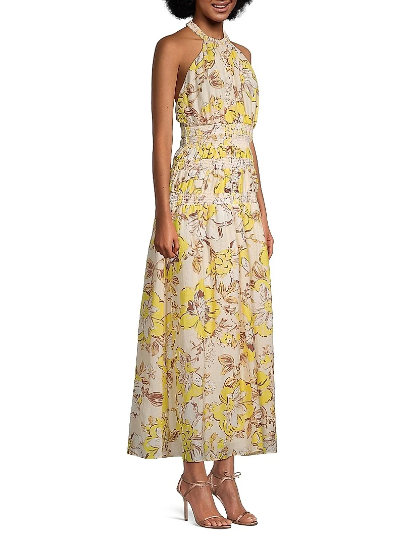 Aisha Floral Smocked Maxi Dress