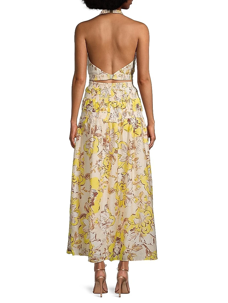 Aisha Floral Smocked Maxi Dress