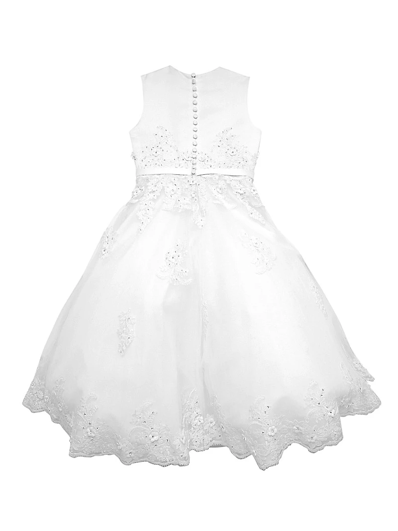 Little Girl's & Communion Tulle Beaded Dress