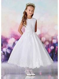 Little Girl's & Communion Tulle Beaded Dress