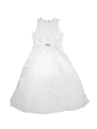 Little Girl's & Communion A-Line Satin Dress