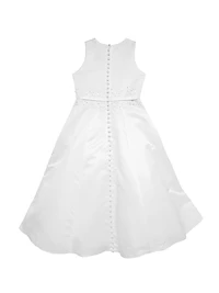 Little Girl's & Communion A-Line Satin Dress