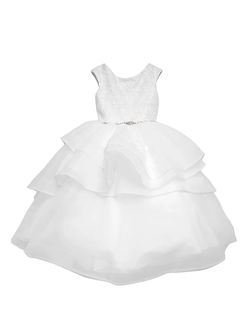 Little Girl's & Communion Sparkle Tulle Tier Dress