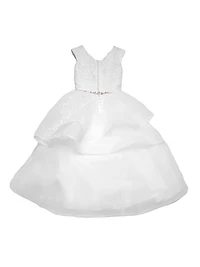 Little Girl's & Communion Sparkle Tulle Tier Dress