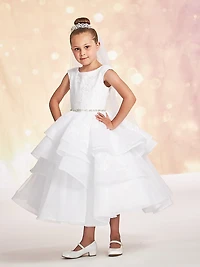 Little Girl's & Communion Sparkle Tulle Tier Dress