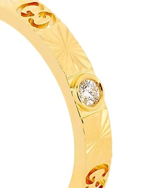 Icon 18K Yellow Gold & 0.03 TCW Diamond Star Ring