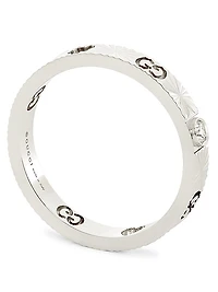 Icon 18K White Gold & 0.03 TCW Diamond Star Ring