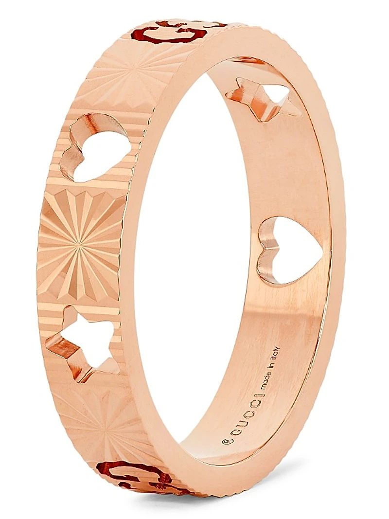 Icon 18K Rose Gold Star Ring