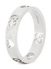 Icon 18K White Gold Star Ring