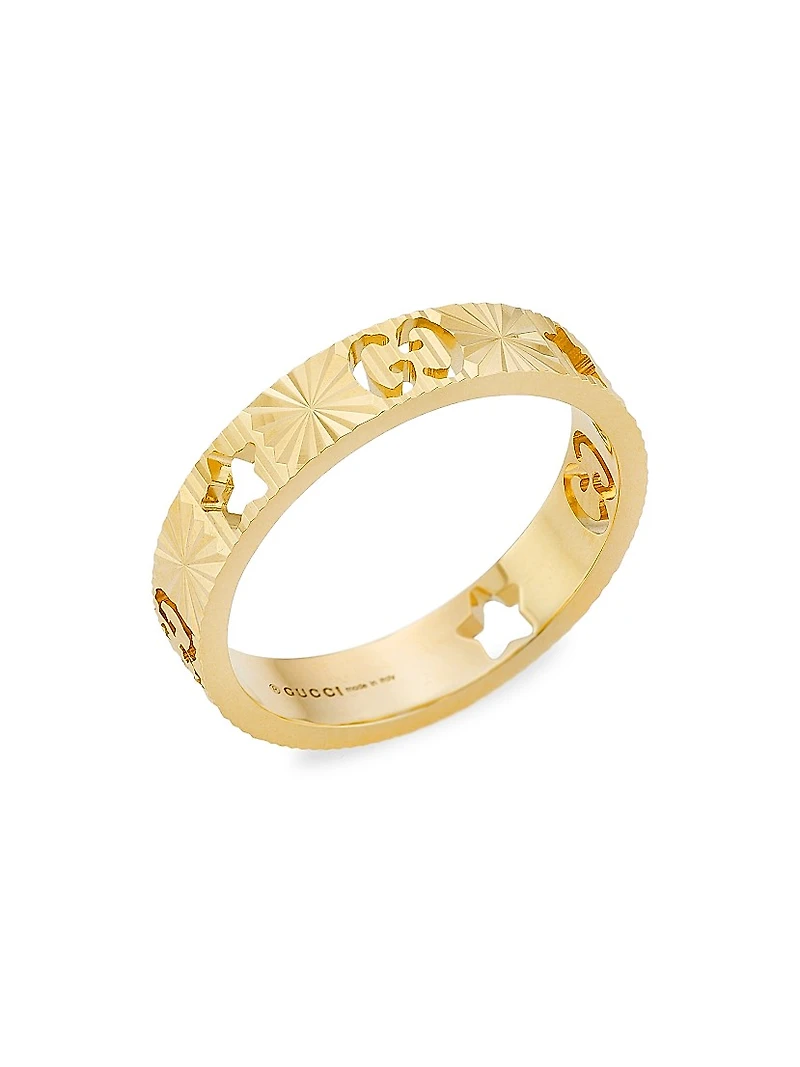 Icon 18K Yellow Gold Star Ring