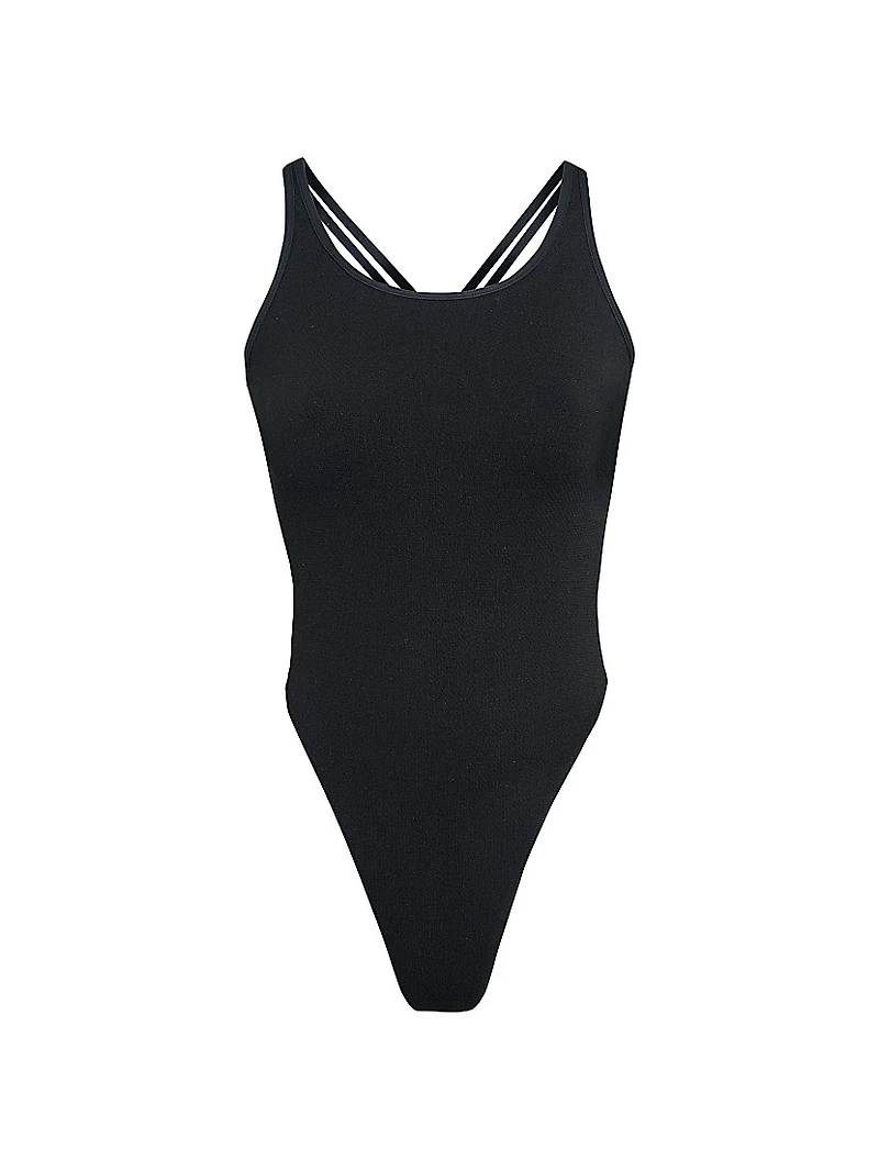 Soft Ribbed Lowback Bodysuit